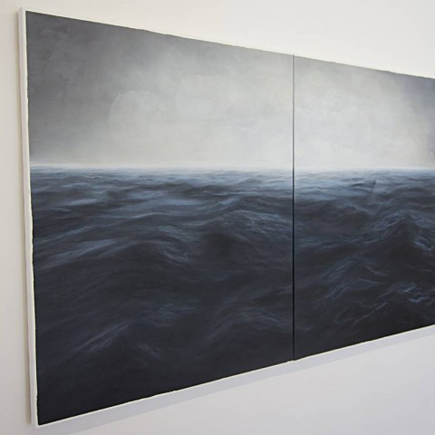 Time unrolling / Sea, Installation view