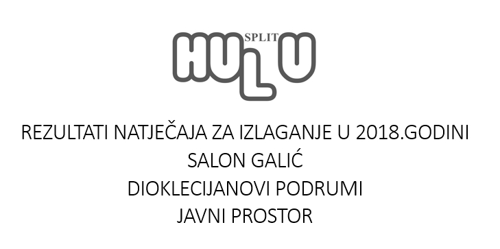 REZULTATI NATJEČAJA ZA PROGRAME IZLAGANJA HULU-a U 2018. GODINI