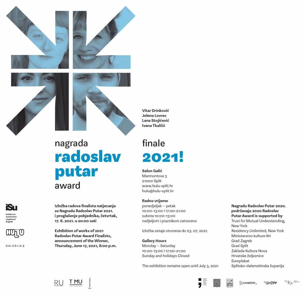 pozivnica- NAGRADA RADOSLAV PUTAR – FINALE 2021 U SPLITU!